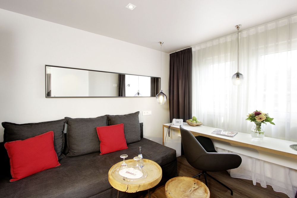 Voll ausgestattete Zimmer im Hotel Reichsadler